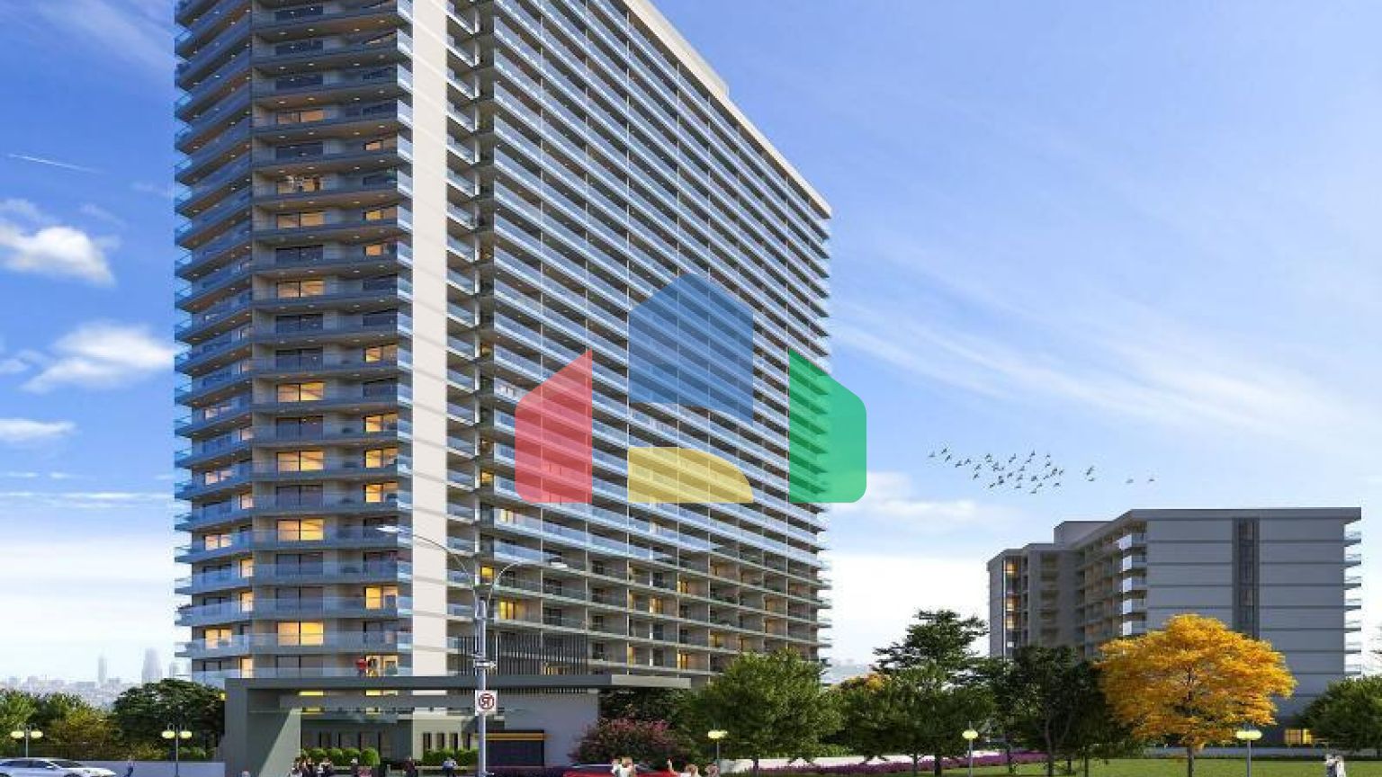 Квартира 2+1 с видом на море в Стамбуле