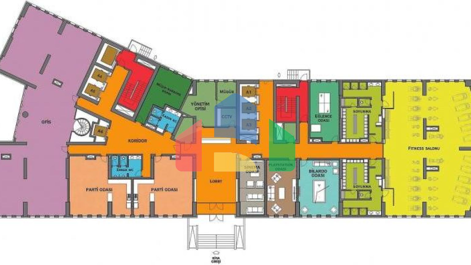 Квартира 2+1 с видом на море в Стамбуле