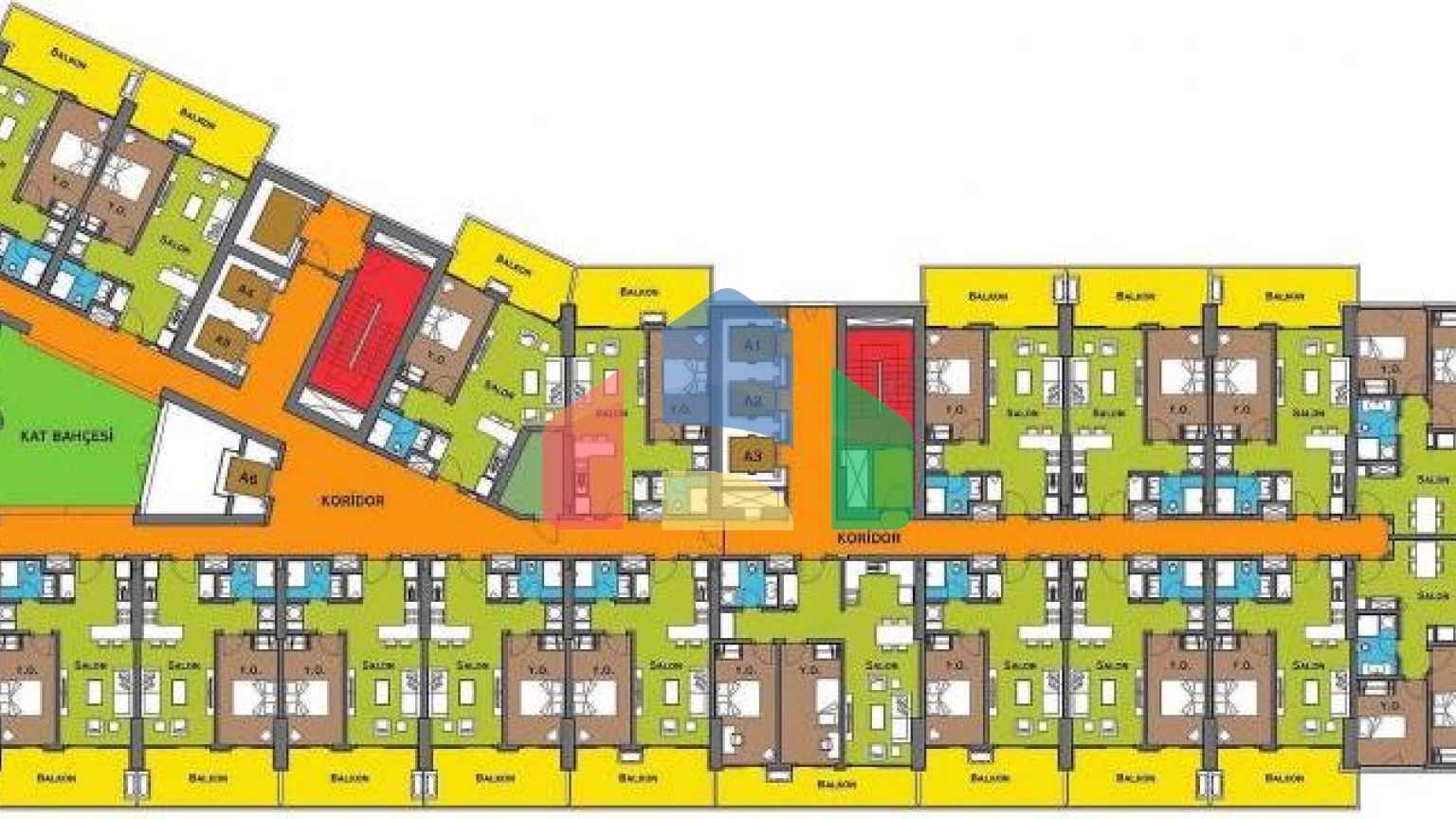 Квартира 2+1 с видом на море в Стамбуле