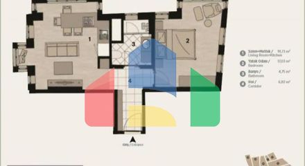 Квартира 1+1 в Стамбуле