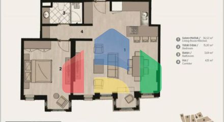 Квартира 1+1 в Стамбуле