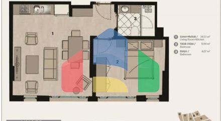 Квартира 1+1 в Стамбуле