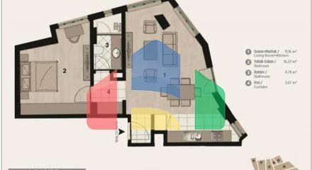 Квартира 1+1 в Стамбуле