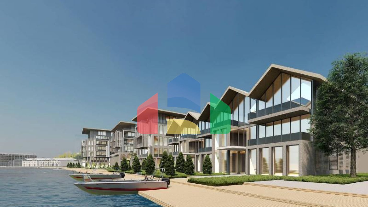 Квартира 4+1 с видом на море в Стамбуле