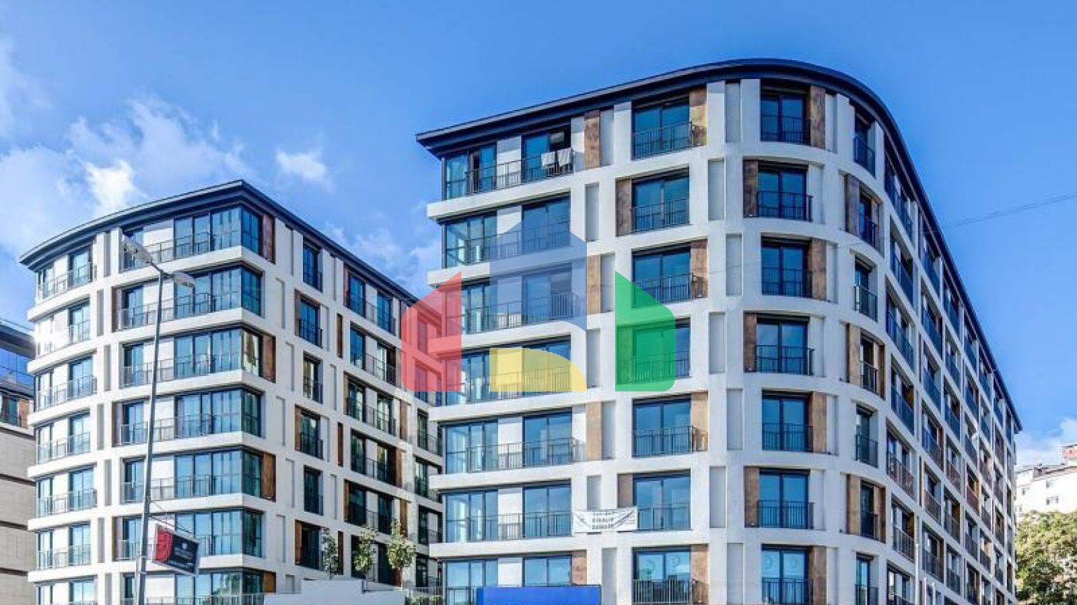 Квартира 1+1 с видом на море в Стамбуле