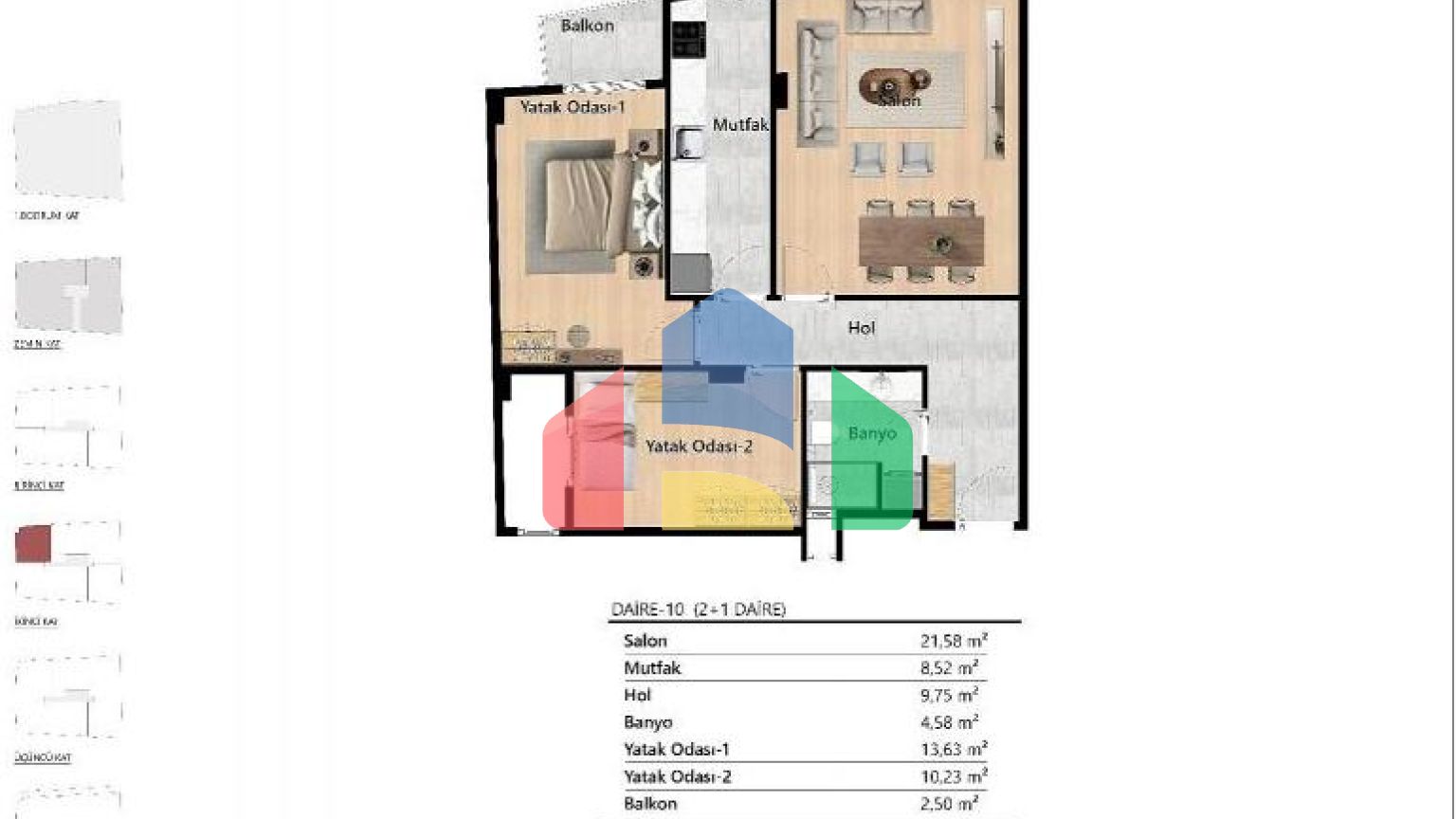 Квартира 2+1 в Стамбуле