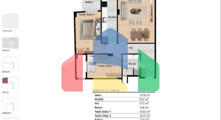 Квартира 2+1 в Стамбуле