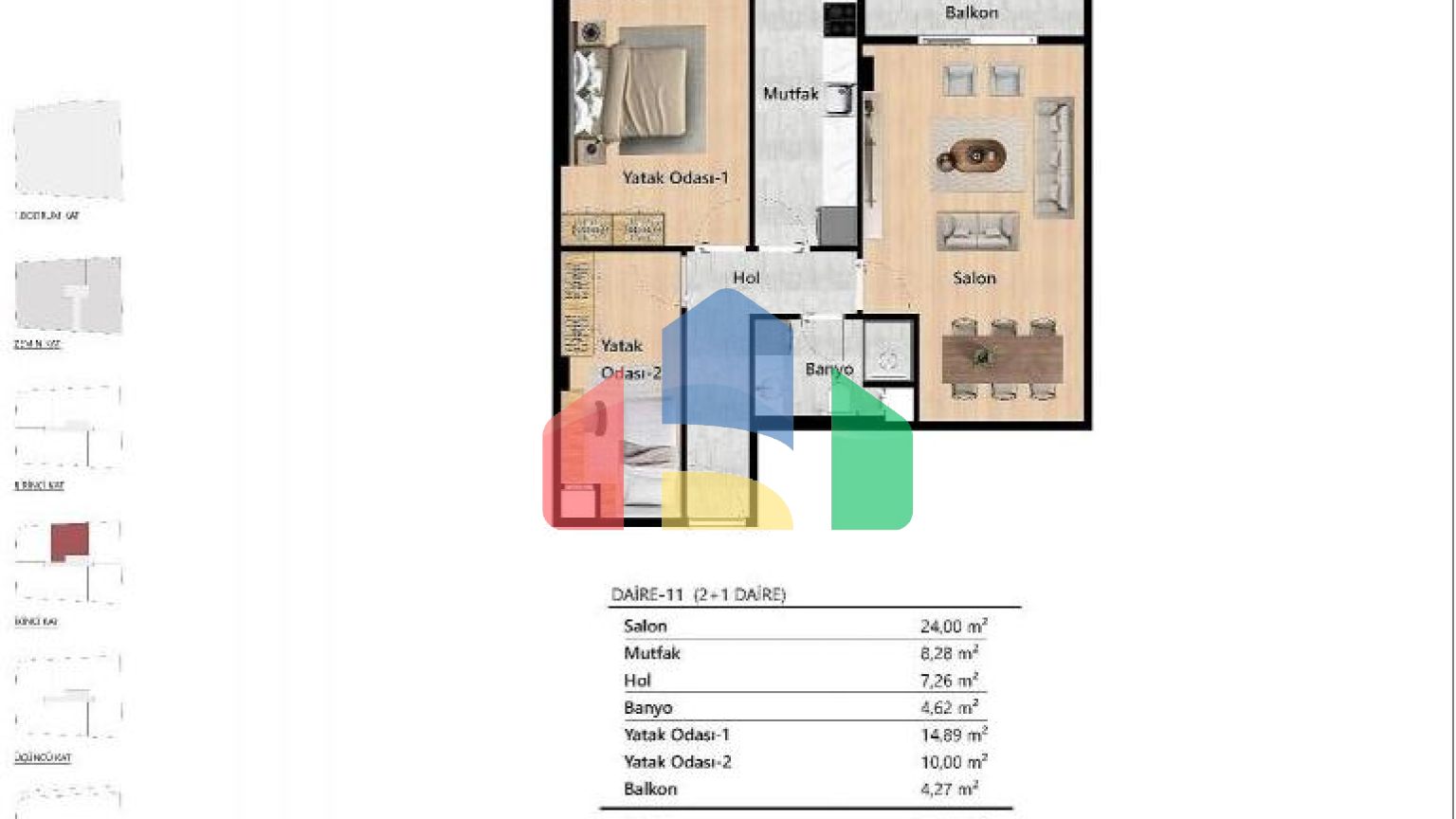 Квартира 2+1 в Стамбуле