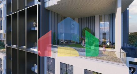 Квартира 2+1 с видом на море в Стамбуле