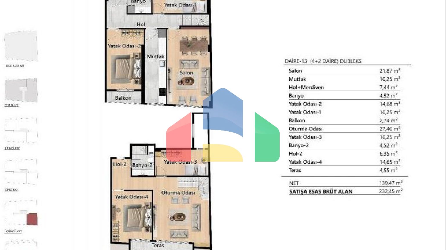 Дюплекс 5+1 в Стамбуле