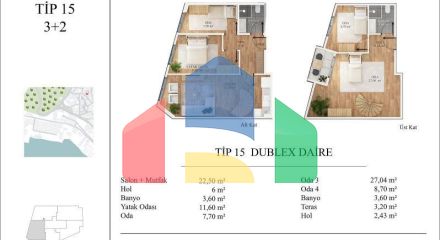 Квартира 2+1 с видом на море в Стамбуле