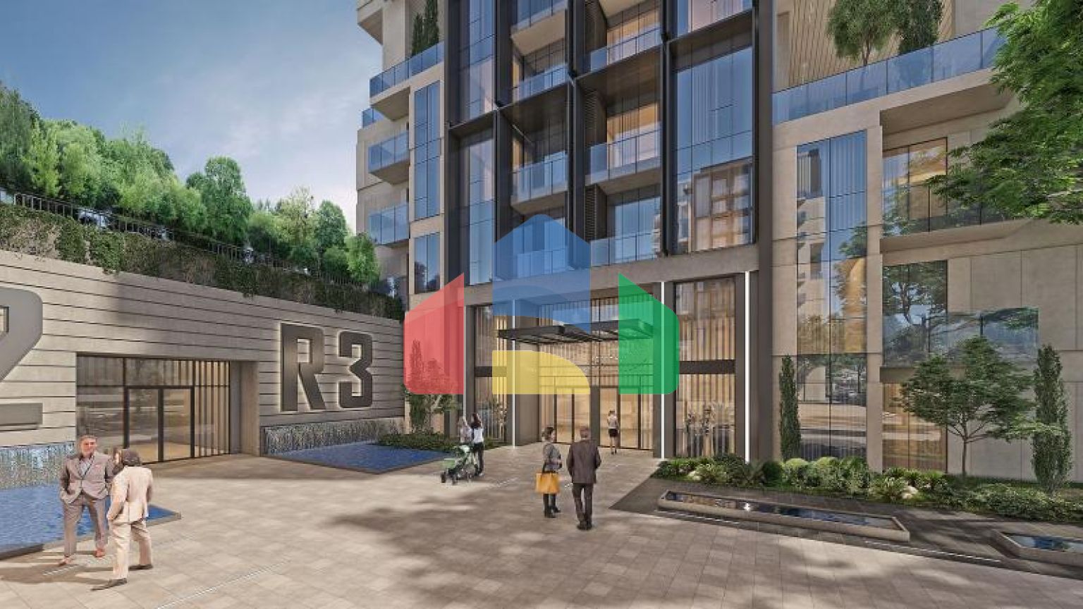 Квартира 1+1 с видом на море в Стамбуле