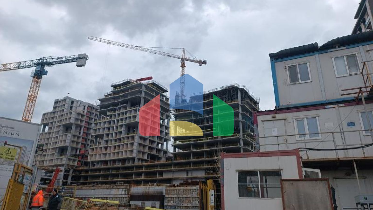 Квартира 1+1 с видом на море в Стамбуле