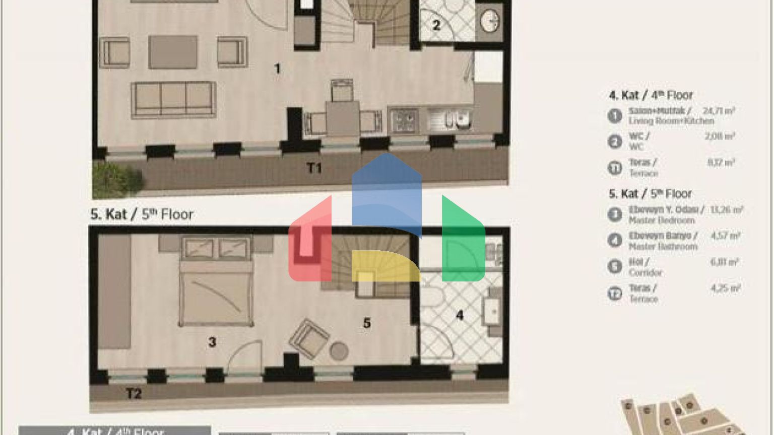 Квартира 2+1 в Стамбуле