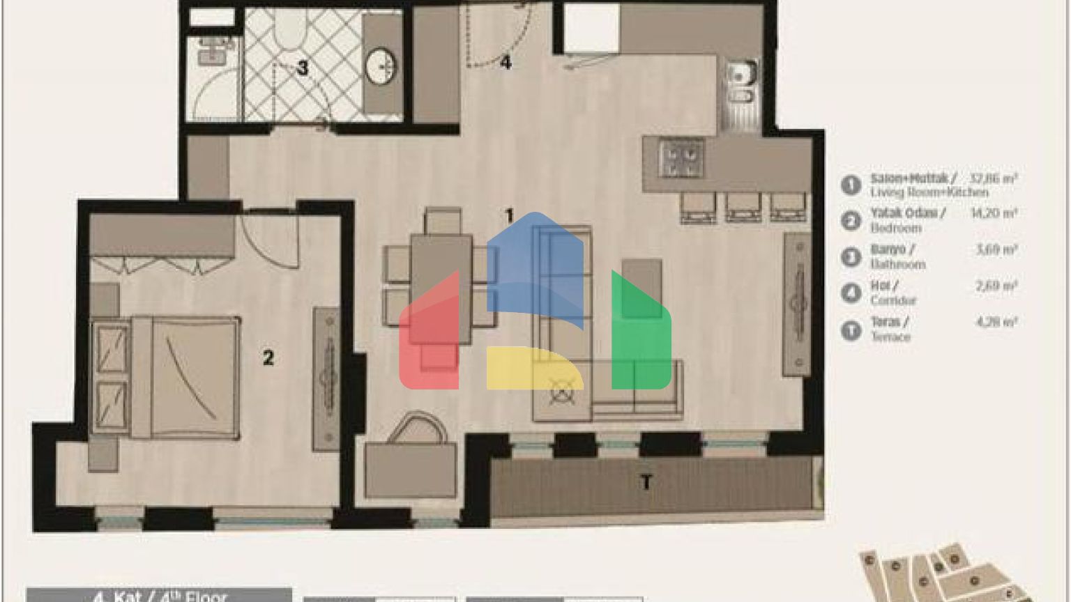 Квартира 2+1 в Стамбуле