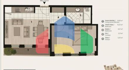 Квартира 2+1 в Стамбуле Квартира 2+1 в Стамбуле