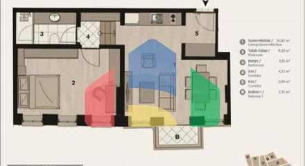 Квартира 2+1 в Стамбуле Квартира 2+1 в Стамбуле