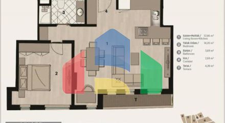 Квартира 3+1 в Стамбуле Квартира 3+1 в Стамбуле