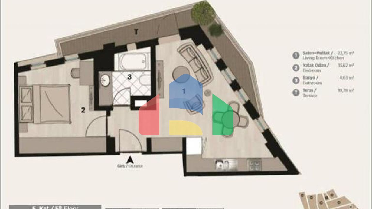 Квартира 3+1 в Стамбуле