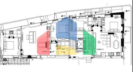 Квартира 2+1 с видом на море в Стамбуле