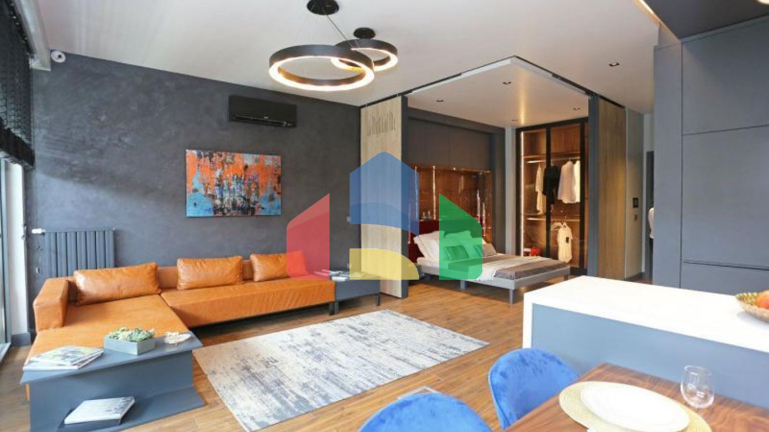 Дюплекс 2+1 с видом на море в Стамбуле