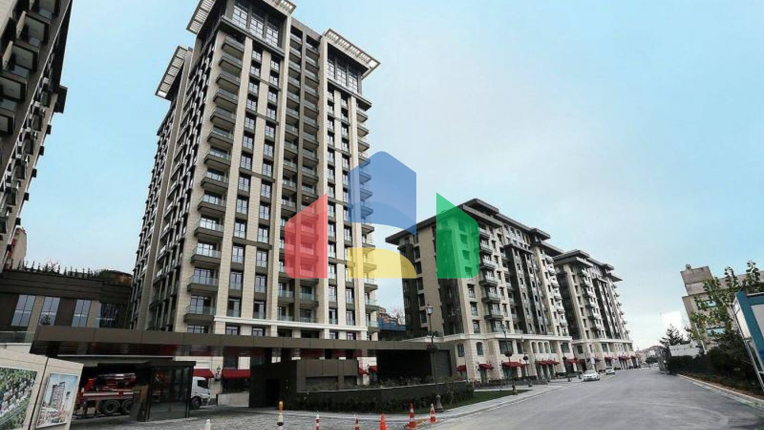 Квартира 1+1 с видом на море в Стамбуле