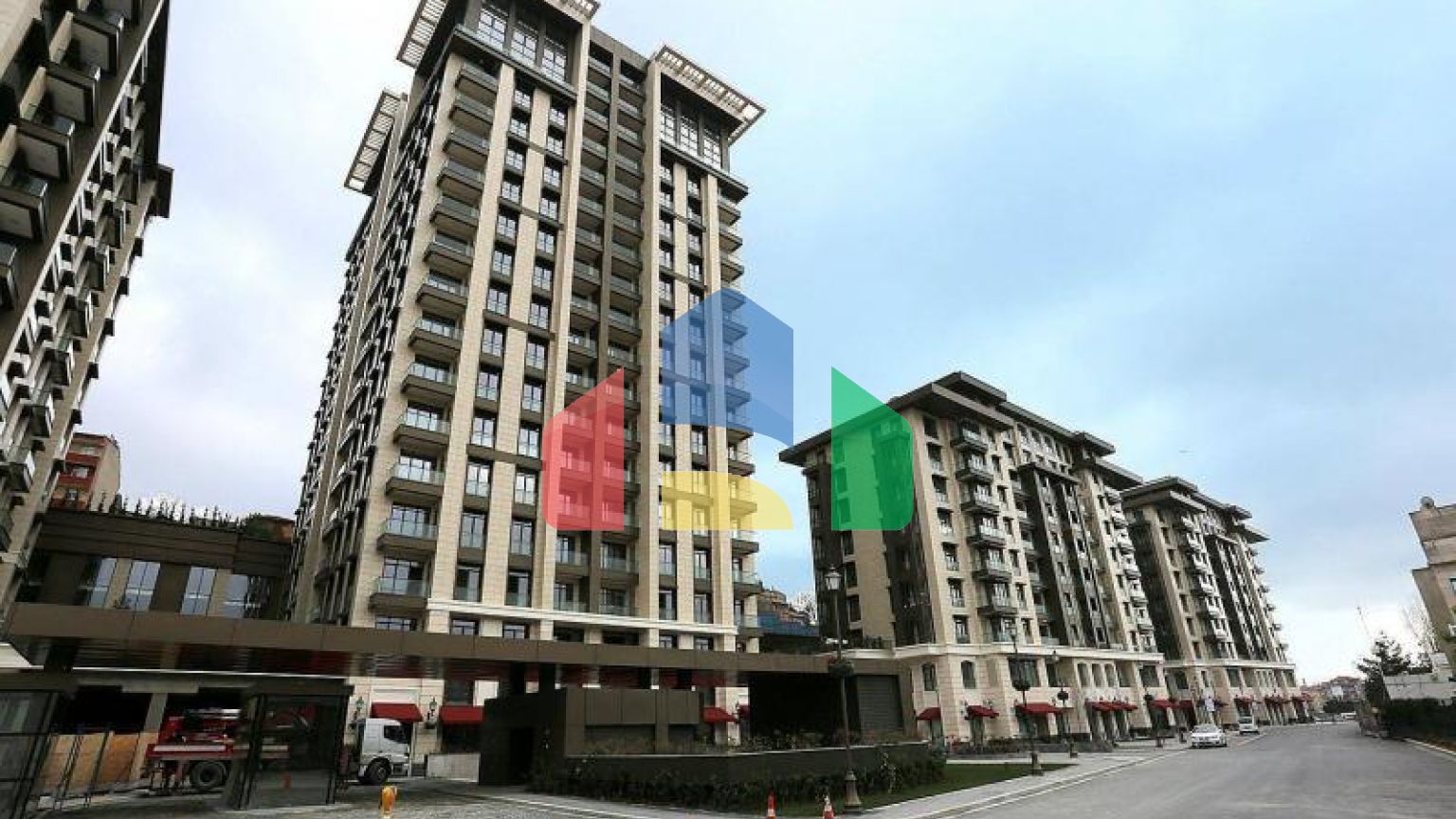 Квартира 1+1 с видом на море в Стамбуле