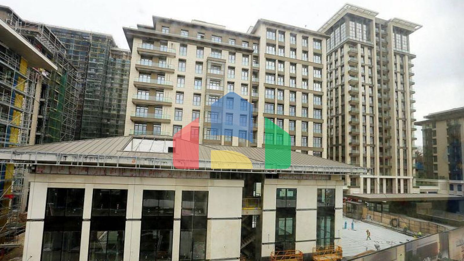 Квартира 1+1 с видом на море в Стамбуле