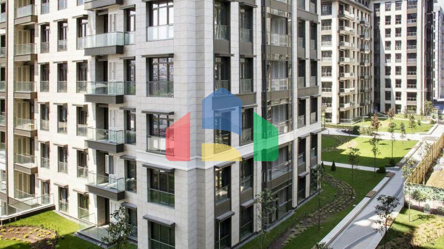 Квартира 1+1 с видом на море в Стамбуле