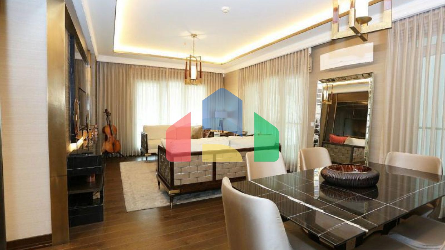 Квартира 1+1 с видом на море в Стамбуле