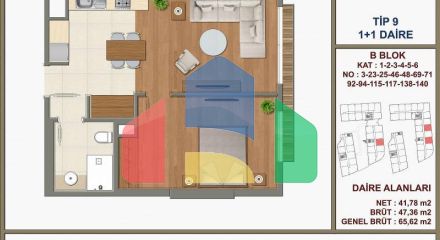 Квартира 2+1 с видом на море в Стамбуле Квартира 2+1 с видом на море в Стамбуле