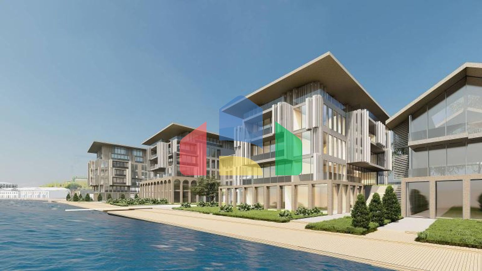 Квартира 1+1 с видом на море в Стамбуле