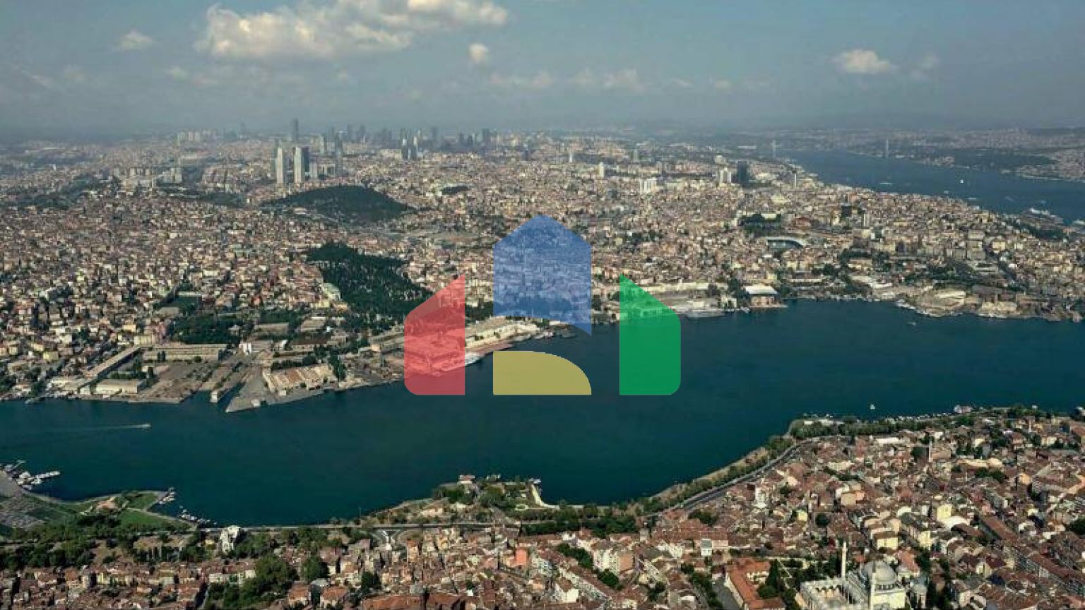 Квартира 1+1 с видом на море в Стамбуле