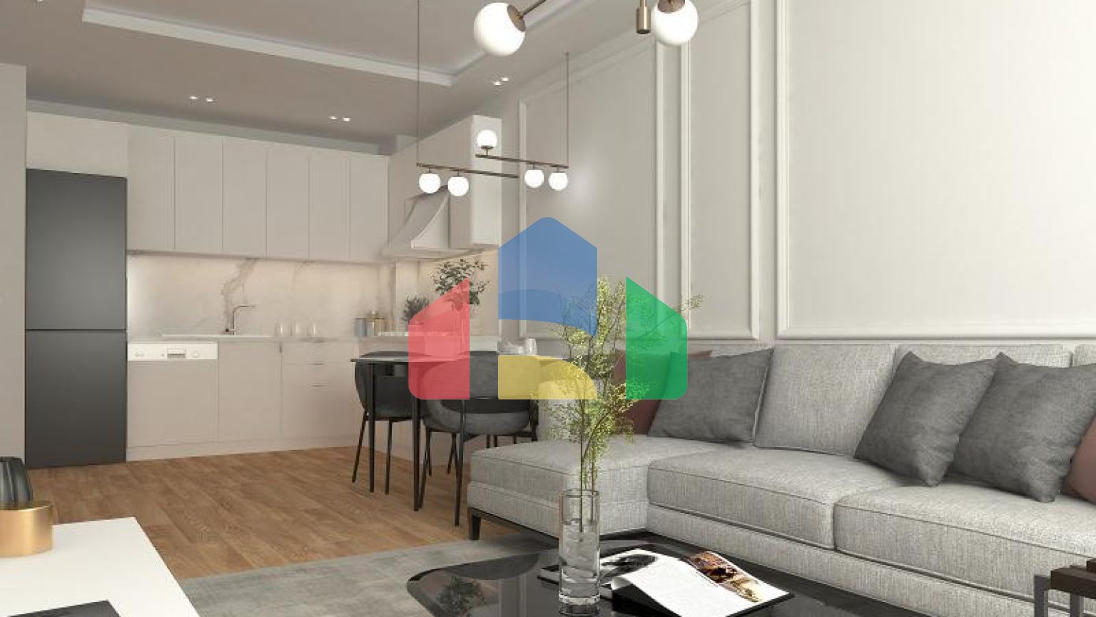 Пентхаус 4+2 с видом на море в Стамбуле