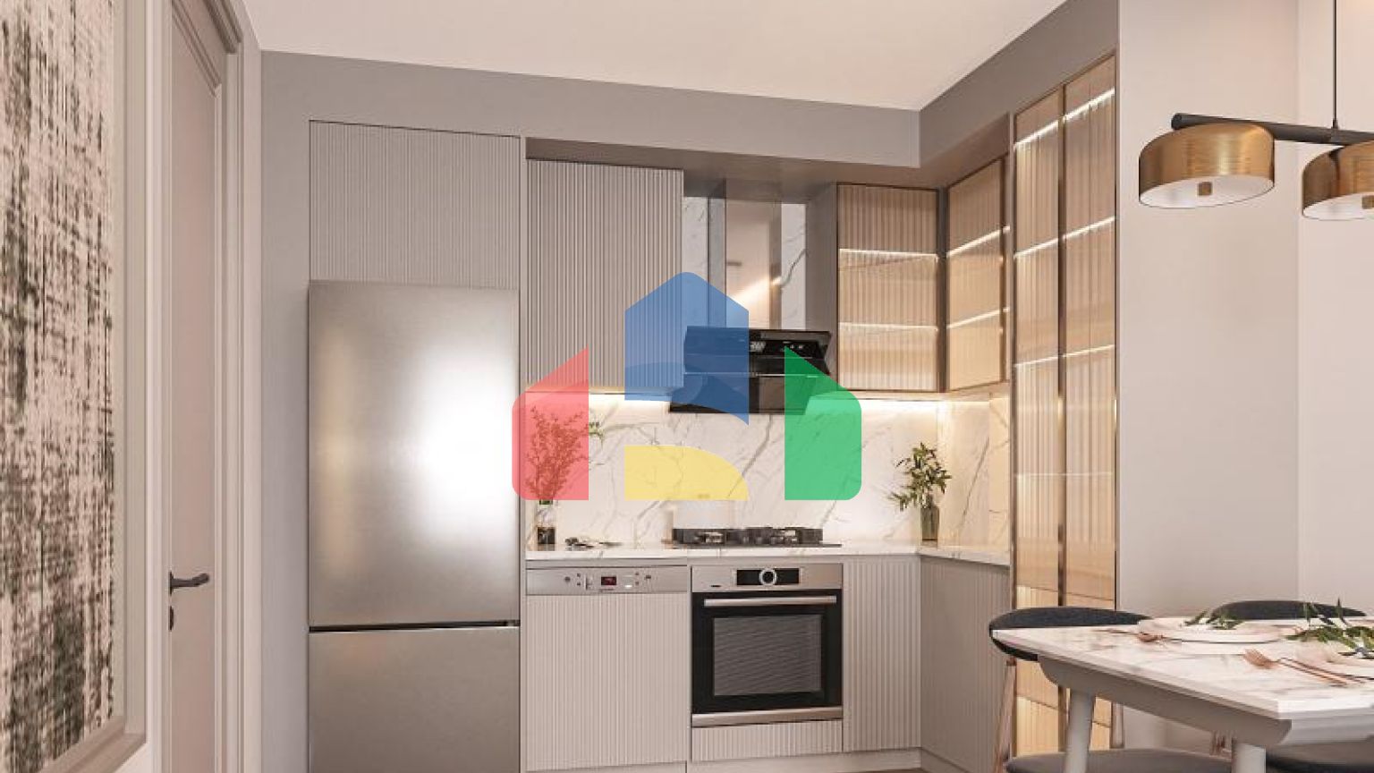 Пентхаус 4+2 с видом на море в Стамбуле