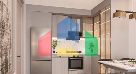 Пентхаус 4+2 с видом на море в Стамбуле