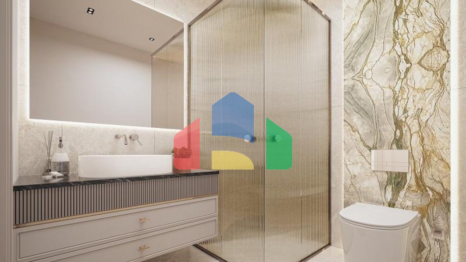 Пентхаус 4+2 с видом на море в Стамбуле