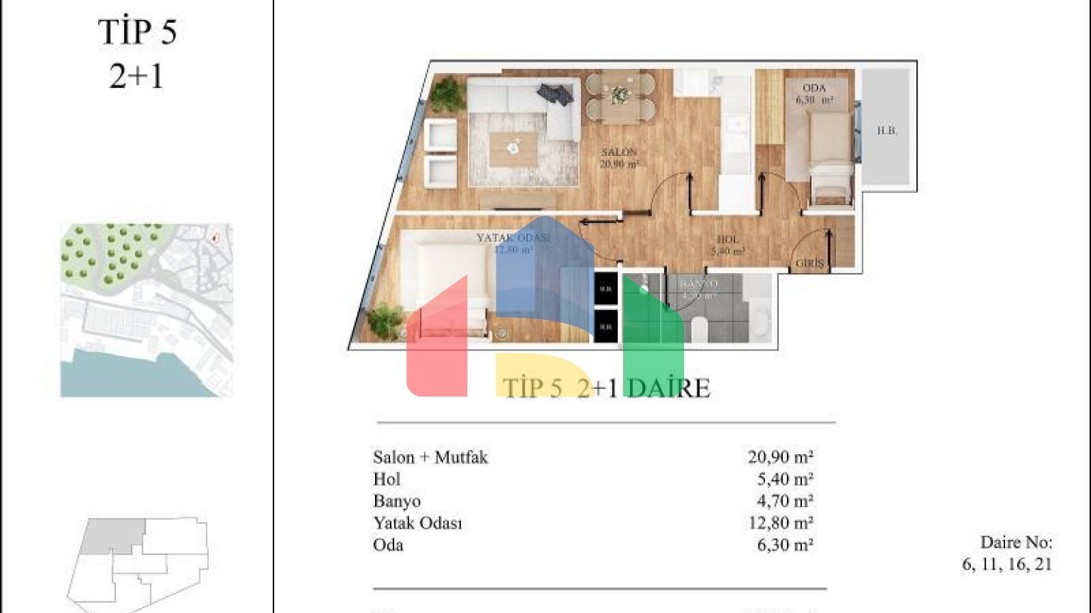 Пентхаус 4+2 с видом на море в Стамбуле