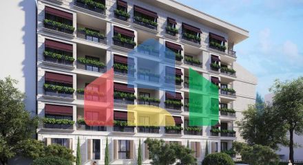 Квартира 1+1 с видом на море в Стамбуле