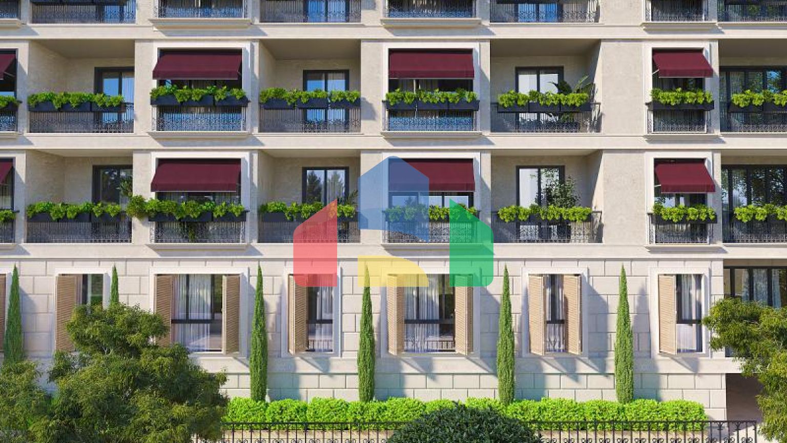 Квартира 1+1 с видом на море в Стамбуле