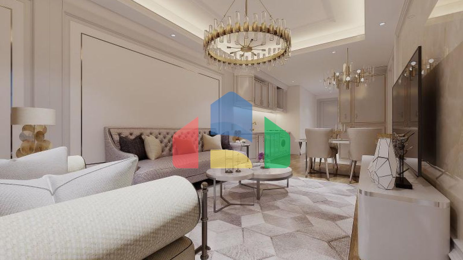 Квартира 1+1 с видом на море в Стамбуле