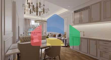 Квартира 1+1 с видом на море в Стамбуле