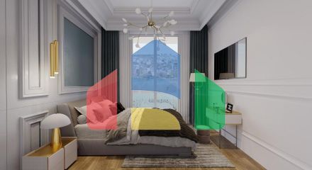 Квартира 1+1 с видом на море в Стамбуле