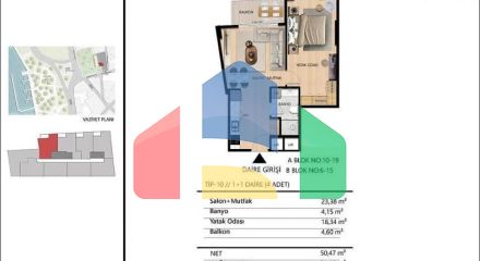 Квартира 1+1 с видом на море в Стамбуле