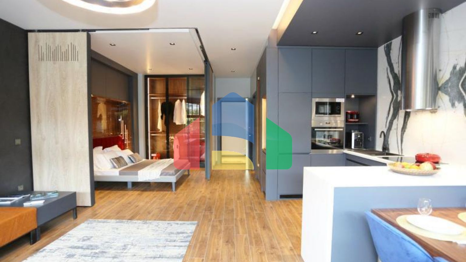 Пентхаус 3+1 с видом на море в Стамбуле