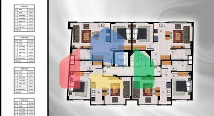 Квартира 1+1 с видом на море в Стамбуле