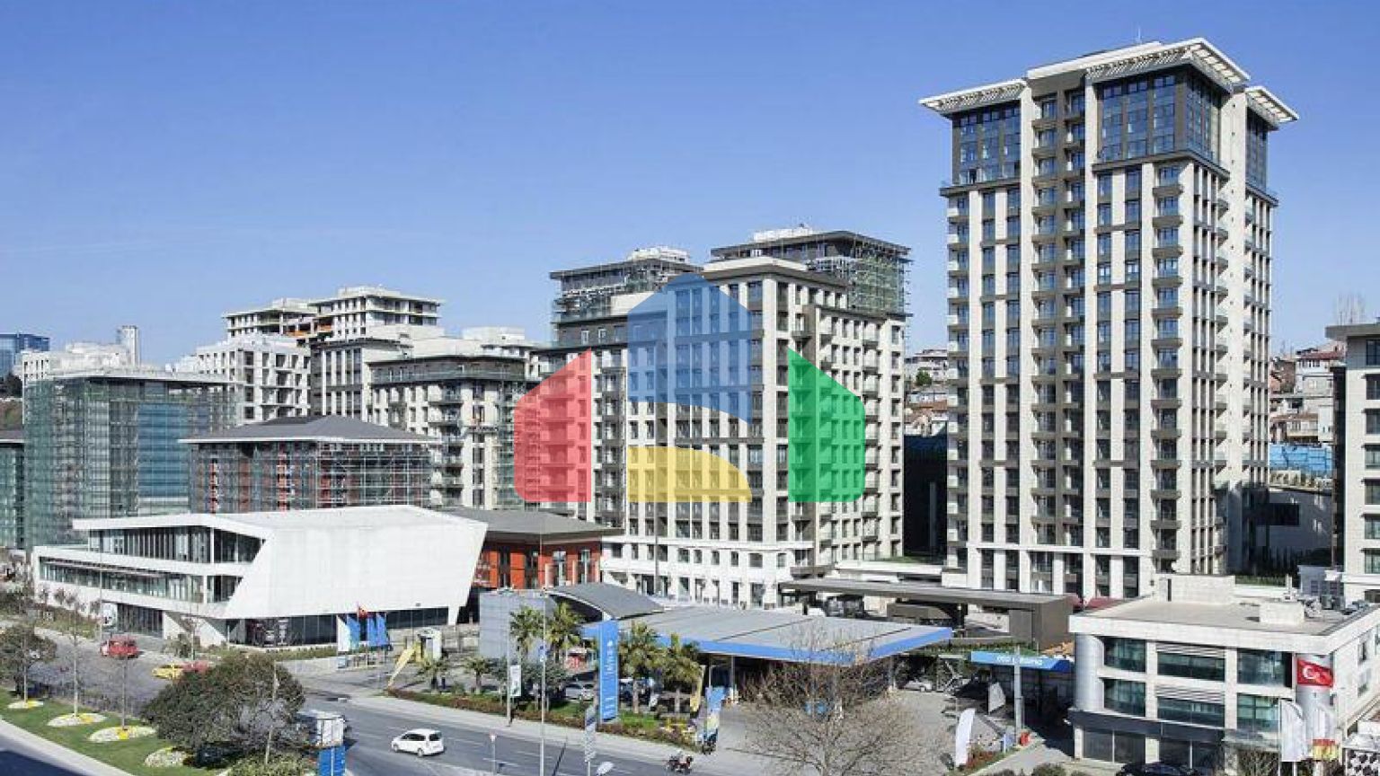 Квартира 2+1 с видом на море в Стамбуле