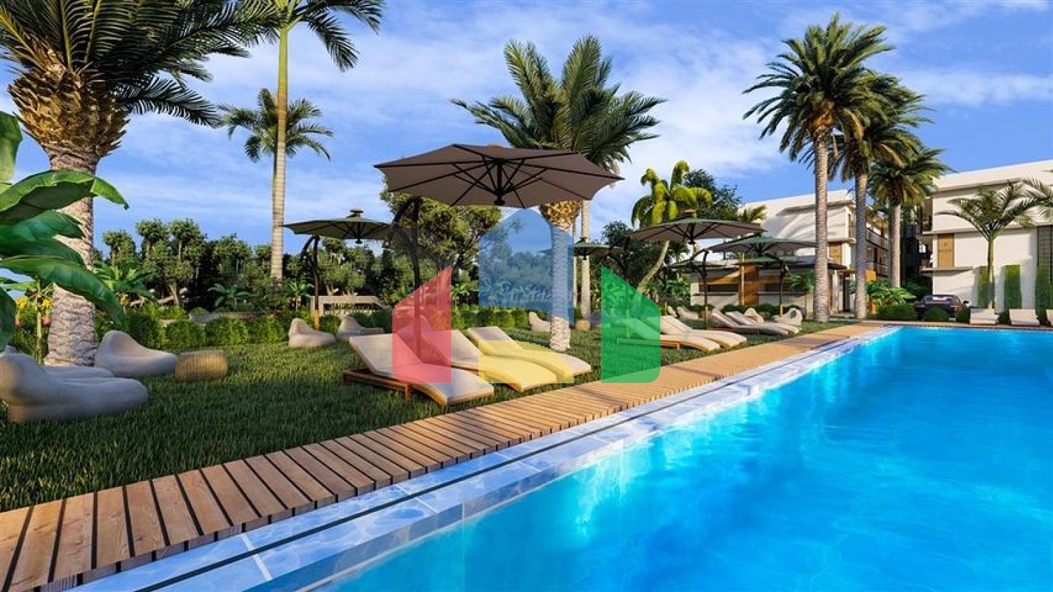 Малоэтажный комплекс в 600 метрах от пляжа в районе Искеле