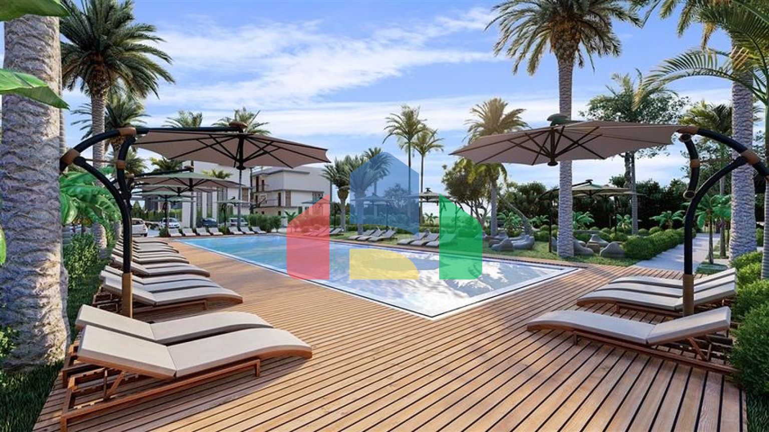 Малоэтажный комплекс в 600 метрах от пляжа в районе Искеле