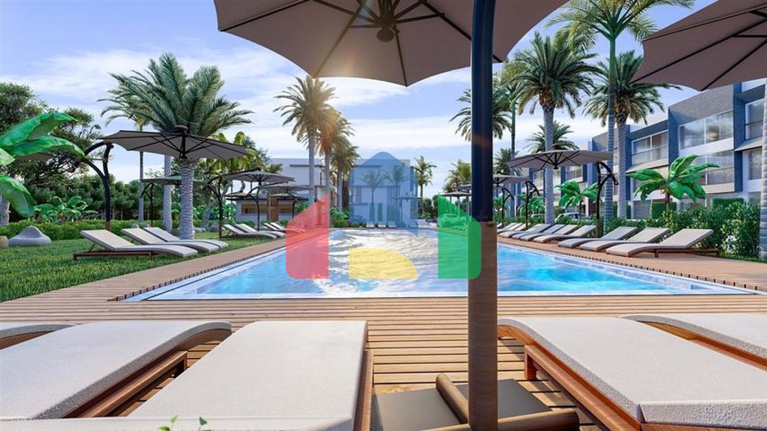 Малоэтажный комплекс в 600 метрах от пляжа в районе Искеле